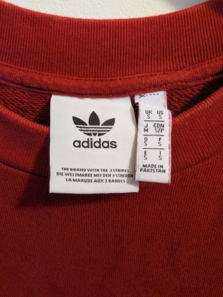 Sudadera Adidas Originals Roja Trefoil