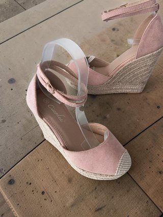 sandalias de tacon de cuña