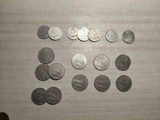 Lotto 18 monete lire antiche vari anni dai 50