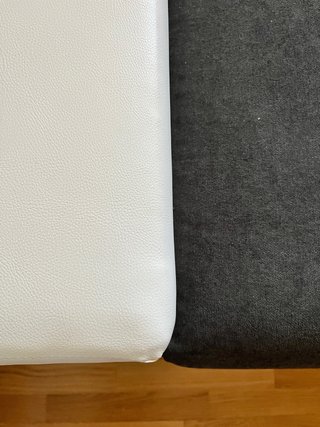 Sofá Chaiselongue Negro y Blanco