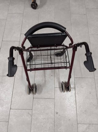 Regalo Andador Plegable con Asiento y Cesta