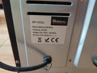 Horno Maxell Power 60L