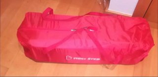 Cuna de viaje plegable roja
