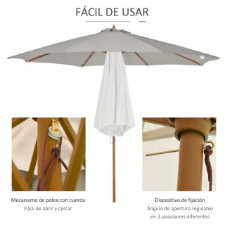 Sombrilla Terraza Exterior Ø300 cm