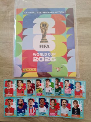 Álbum Panini Mundial 2026 + 15 cromos