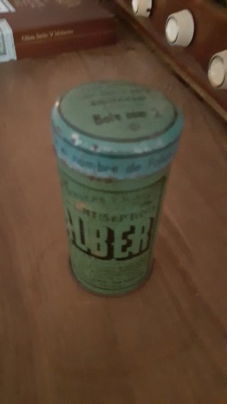 Bote antiguo publicidad ALBER