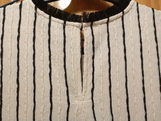 Vestido Sfera Rayas Beige Negro Talla XL