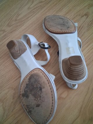 HOMERS Sandalias Talla 37 Blancas