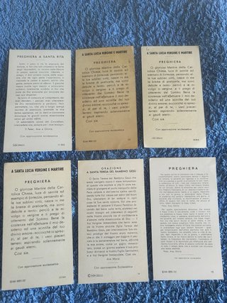 34 Santini serie ED G MI (Egim) (da 1 a 30)