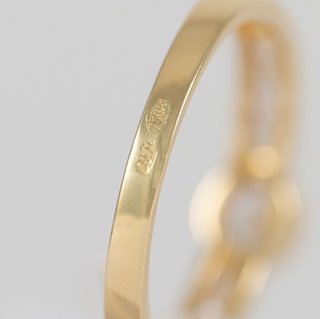 Cadena barbada cubana oro 18k 750 60cm