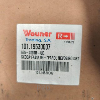 FARO ANTINIEBLAS DERECHO SKODA FABIA NUEVO 10119530007