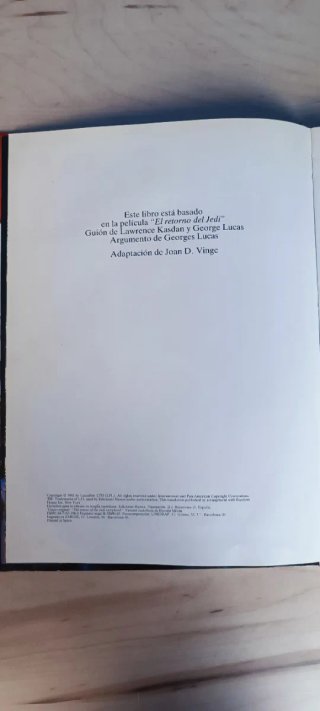 LIBRO STAR WARS EL RETORNO DEL JEDI