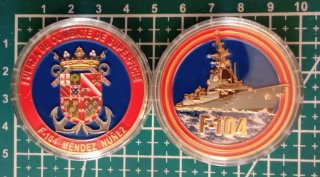 Moneda Fragata Méndez Núñez F-104 Armada Española