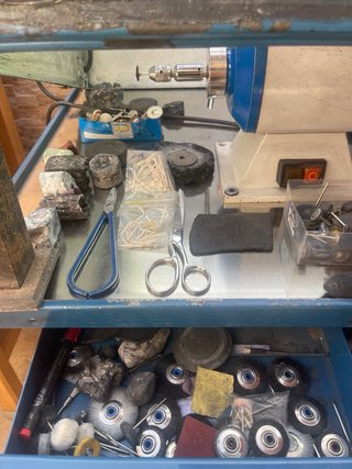 Mesa de pulido para joyería