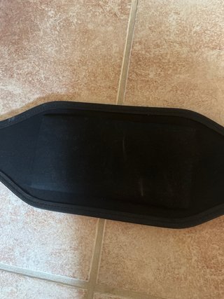 Cinturón Lumbar Musculación Negro Piel Sin Usar