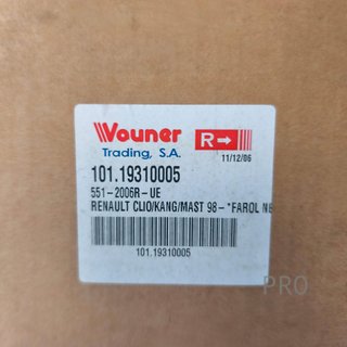 FARO ANTINIEBLAS DERECHO RENAULT NUEVO 10119310005