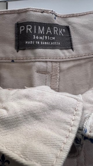 Bermudas Primark hombre beige estampadas