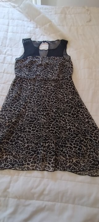 Mini abito fantasia leopardata