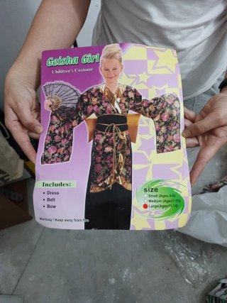 Disfraz Geisha Niña Talla M (7-10 años)