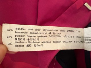Pantaloni Zara Fucsia Taglia 34