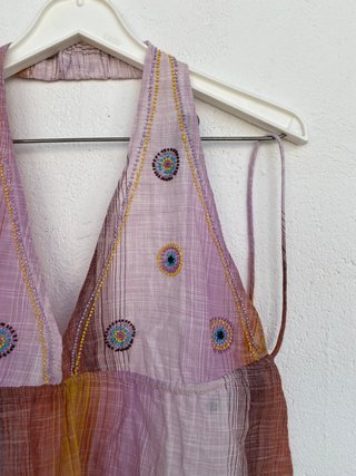 Top Halter Abalorios Zara