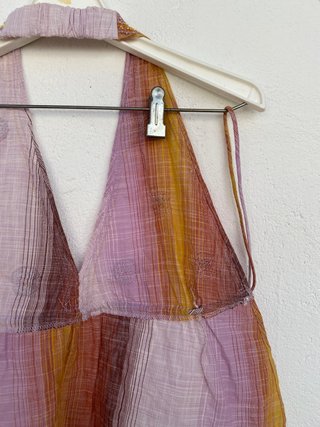 Top Halter Abalorios Zara