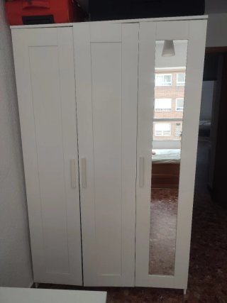 Armario 3 puertas blanco madera