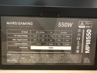 Fuente de alimentación Mars Gaming 550W
