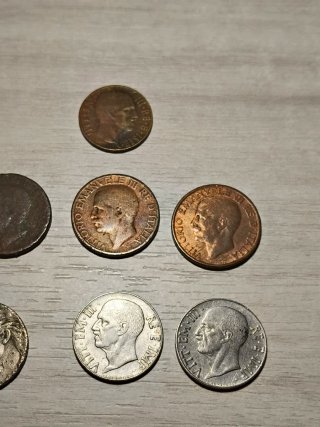 Set 7 Monete Centesimi Regno D'Italia antiche