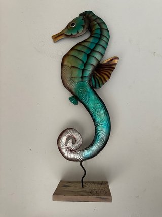 Figura decorativa caballo mar