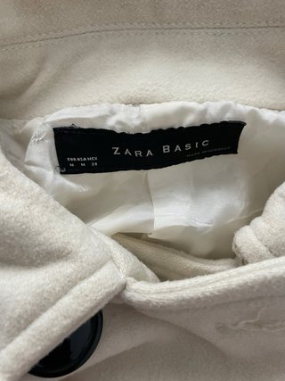 Abrigo de paño beige