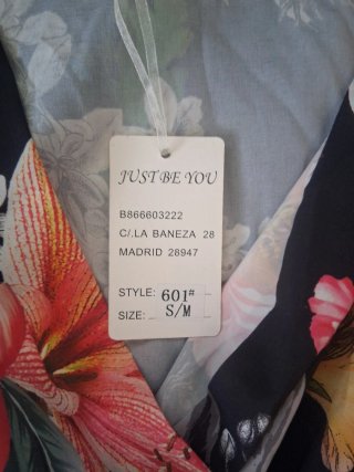 Vestido largo estampado floral