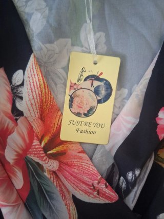 Vestido largo estampado floral