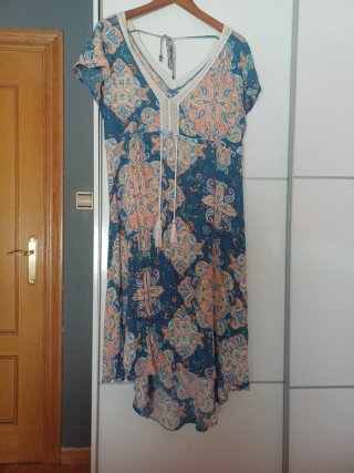 Vestido estampado talla L