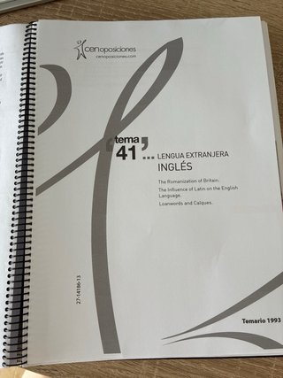 TEMARIO SECUNDARIA INGLÉS ORIGINAL