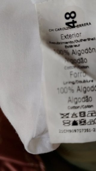 Vestido Blanco Carolina Herrera