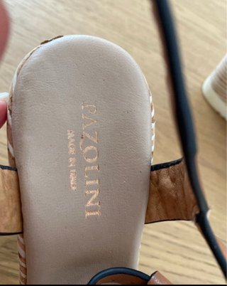 Sandali donna marrone con plateau