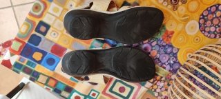 Sandalias Lumel Tiras Beige Blanco Talla 37