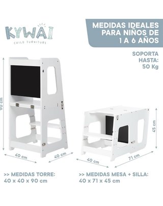 Torre Montessori 3 en 1 Convertible