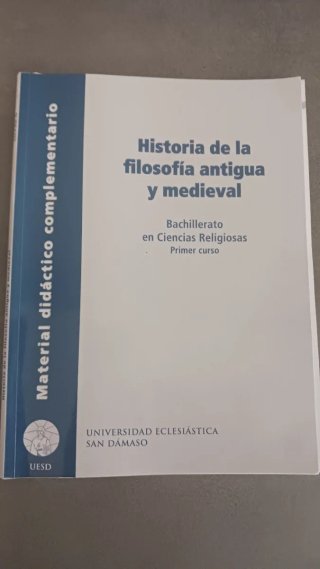Historia de la filosofía antigua y medieval