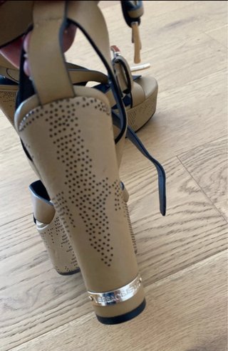 Sandali Versace donna beige/blu