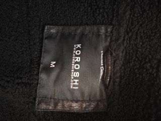 Chaqueta negra efecto piel mujer Koroshi