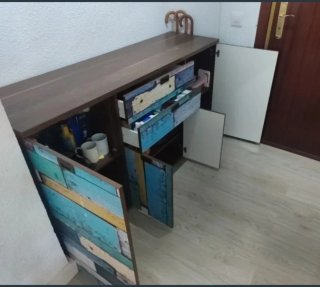 Mueble recibidor/aparador diseño patchwork