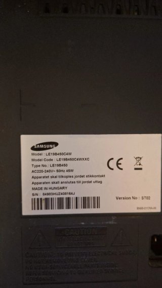 Televisor Samsung pequeño