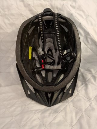 Casco de Bicicleta Negro Brillante