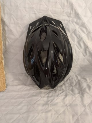 Casco de Bicicleta Negro Brillante