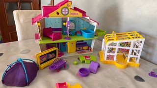 Lote Pinypon Casa Muñecas, colegio, coche...