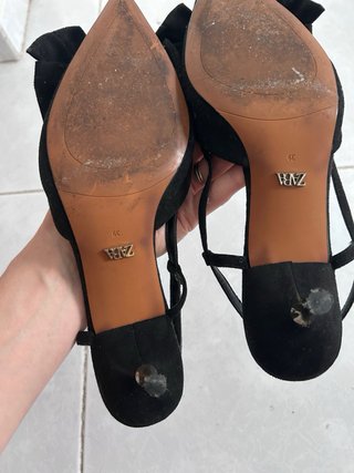 Tacones Zara Negro Talla 39