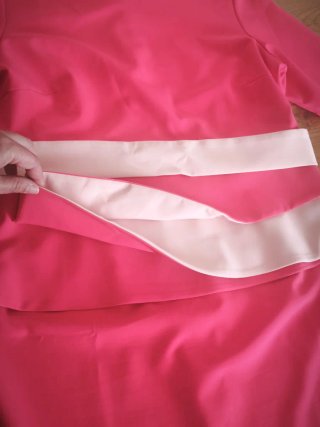 Vestido Rosa Cóctel Elegante TALLA 50 - Como Nuevo