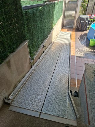 Rampa Aluminio Silla Ruedas 7m x 1m